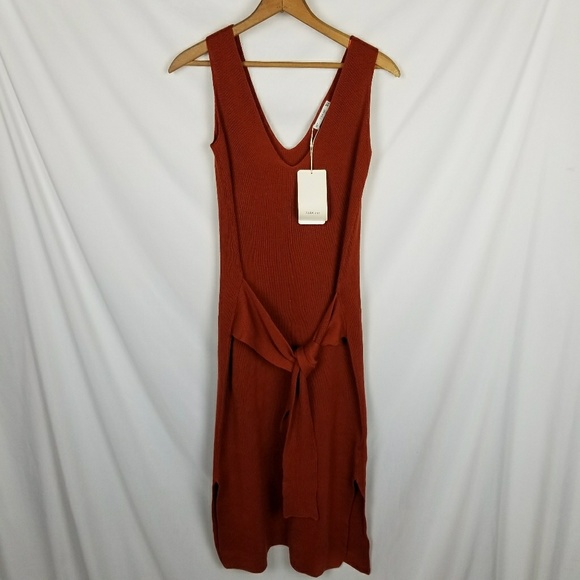 ZARA knit Ribbed sweater dress - Picture 4 of 6